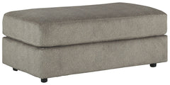 Flaunting a trendsetting silhouette, this oversized accent ottoman puts the contemporary in your contemporary home. Its ample surface space gives you elongated plushness for foot relaxation. And the microfiber fabric satisfies your need for a piece that f