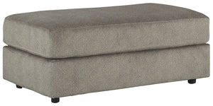 Flaunting a trendsetting silhouette, this oversized accent ottoman puts the contemporary in your contemporary home. Its ample surface space gives you elongated plushness for foot relaxation. And the microfiber fabric satisfies your need for a piece that f