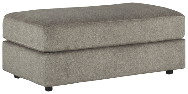 Flaunting a trendsetting silhouette, this oversized accent ottoman puts the contemporary in your contemporary home. Its ample surface space gives you elongated plushness for foot relaxation. And the microfiber fabric satisfies your need for a piece that f