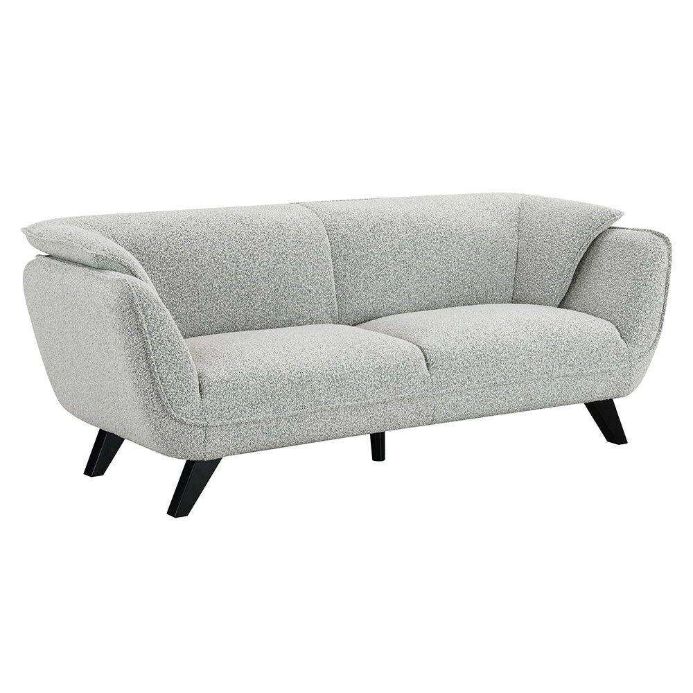 <p>Unwind in the sophisticated charm of the Nayeli sofa, draped in light gray fabric. Accompanied by plush seatting, it offers a perfect blend of comfort and style. This sofa invites cozy conversations and serene relaxation, making it an ideal addition to
