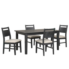 The Sable Crest 5 Piece Dining Set brings lasting quality and sophisticated design to your dining space. Crafted from solid Rubberwood, premium engineered woods, and finished with real Oak wood veneers, this set balances robust construction with a refined