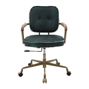 Siecross - Office Chair - Emerald Green Leather