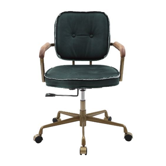 Siecross - Office Chair - Emerald Green Leather