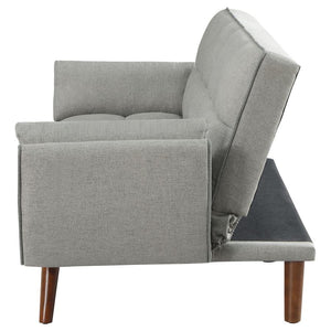 Caufield - Upholstered Tufted Convertible Sofa Bed - Gray