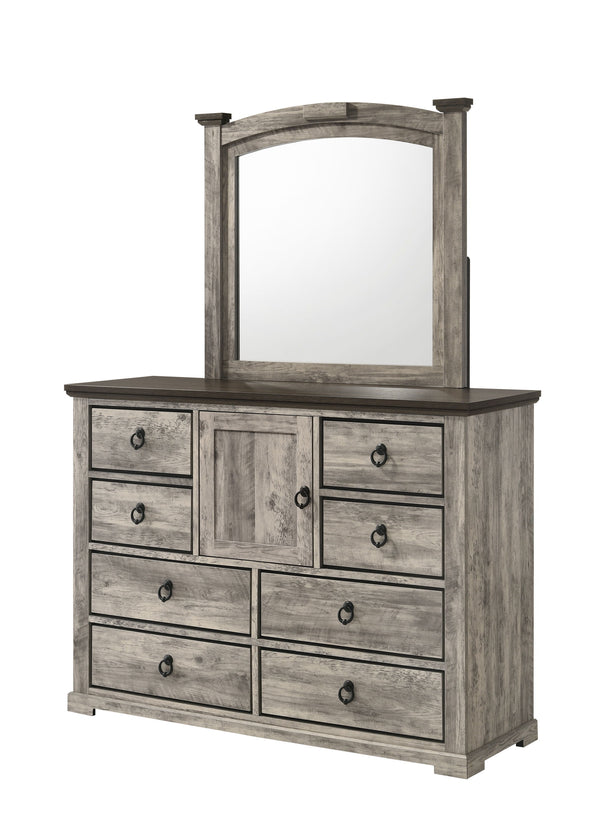 Ella-Mae - King 4 Piece Bedroom Set - Gray
