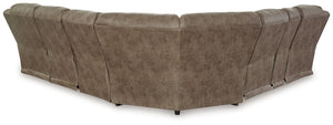 Ravenel - Fossil - 4-Piece Power Reclining Sectional With Laf Power Reclining Loveseat With Console