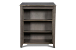 Gia - Counter Table With 2 Chairs & Storage Shelf - Gray