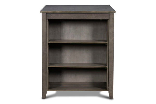 Gia - Counter Table With 2 Chairs & Storage Shelf - Gray