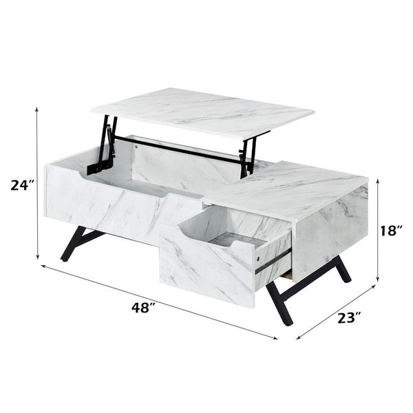 Throm - Coffee Table - White Finish