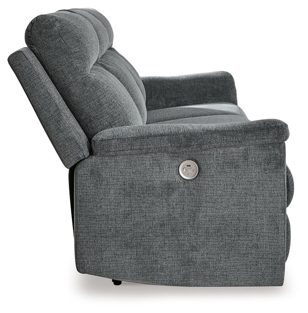 Barnsana - Gravel - 2 Pc. - Power Reclining Sofa
