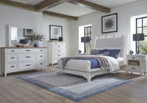 With a nod to early craftsman design and todayâ€™s popular farmhouse aesthetic, Americana Modern Bedroom is the essence of timeless authenticity. Adding easygoing beauty to bedrooms of any size, these fresh designs combine function and versatility with cl