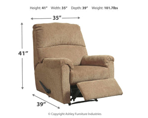 Nerviano - Mocha - Zero Wall Recliner