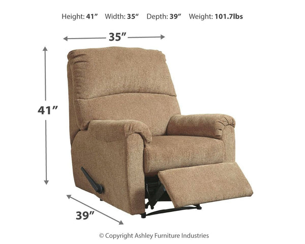 Nerviano - Mocha - Zero Wall Recliner