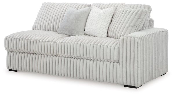 This right-arm facing sofa is made with polyester upholstery. Pairs with other items in the series to make a sectional.<br><br><b>Additional Dimensions</b><br><ul><li>Arm height: 27-"</li><li>Seat depth: 26-"</li><li>Seat height: 24-"</li><li>Top of cushi