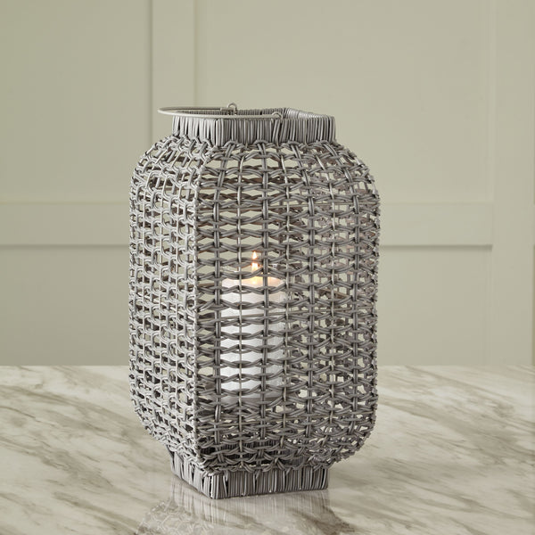 Evonne - Antique Gray - Lantern - Medium