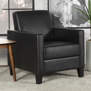  narrow track arms that cradle you as you recline into an angled backrest
