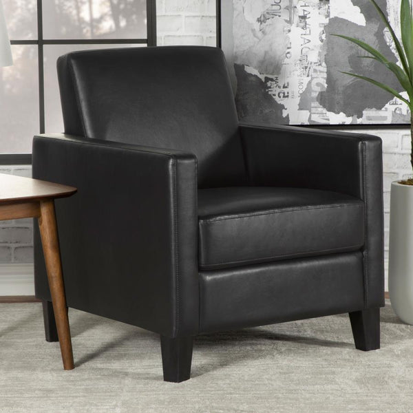  narrow track arms that cradle you as you recline into an angled backrest