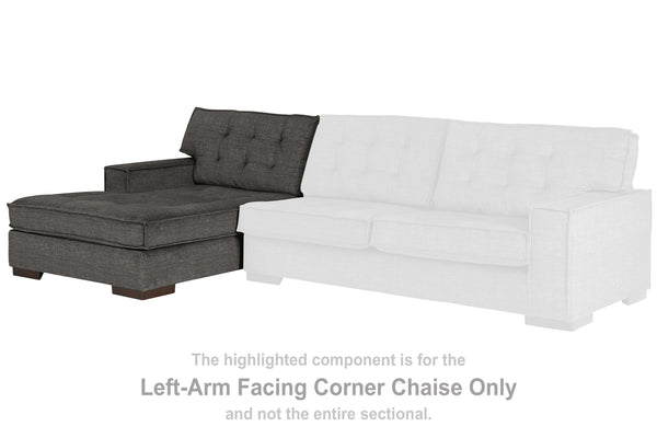Coulee Point - Charcoal - LAF Corner Chaise