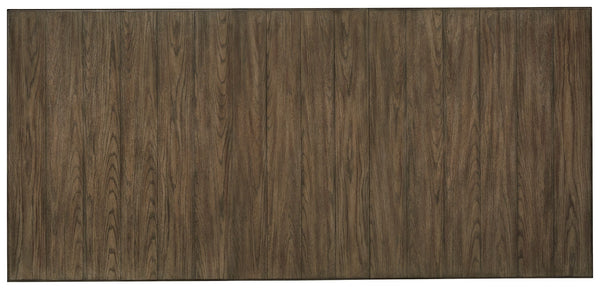  you-'ll find this extension dining table works on so many levels. The table-'s two-tone finish