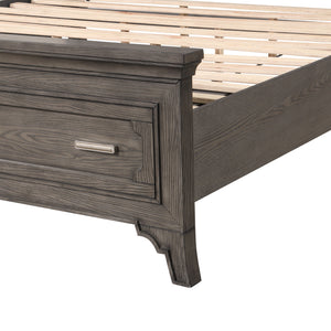 Lisbon - 5/0 Queen Bed - Gray