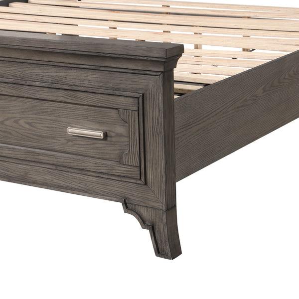 Lisbon - 5/0 Queen Bed - Gray
