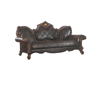 Oversized Crown & Raised Scrolled Trim: Antique Pearl w/Gold Brush (Backrest
