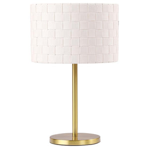 Itâ€™s all in the shade, an elegant texturized look that brings an exquisite element to your living room, entryway, or master bedroom. The Ramiro table lamp reflects careful styling for versatile use and a mix of old and new design motifs. Its gleaming go