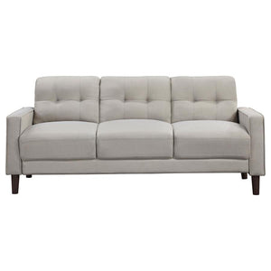 Bowen - Upholstered Track Arm Tufted Sofa - Beige
