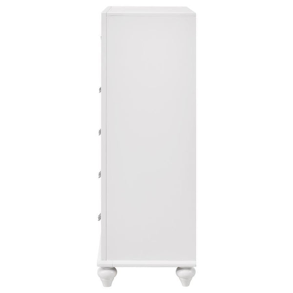Barzini - 5-Drawer Bedroom Chest - White