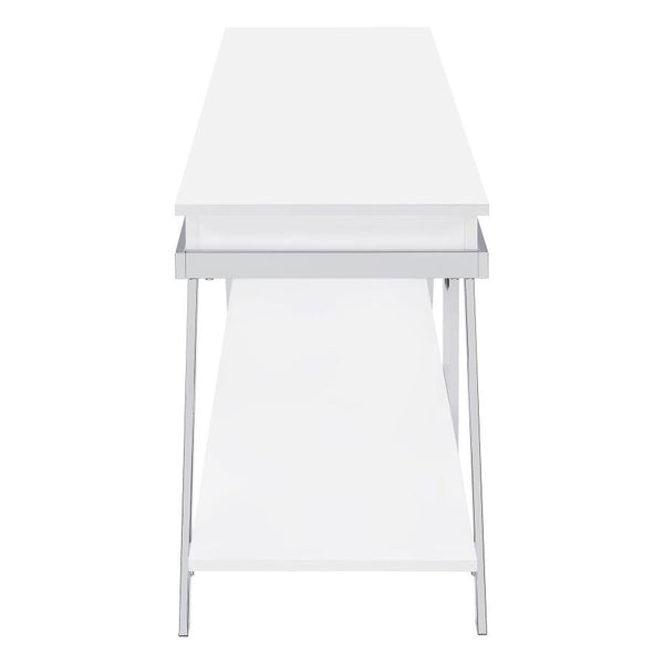 Marcia - 1-Drawer Wood TV Stand - White High Gloss