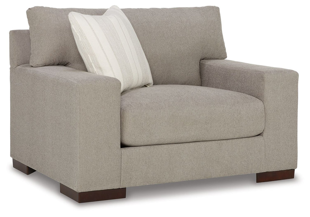 Classic comfort gets a mod twist with this set. Its minimalistic approach and structured silhouette bring a clean-lined design element to your living room. Sink into the positively plush cushions while relaxing solo, or curl up with a glass of wine while 