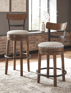 Valebeck - Brown - Tall UPH Swivel Barstool