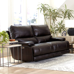 Whitman - Verona Coffee - Powered By Freemotion Cordless Power Reclining Loveseat