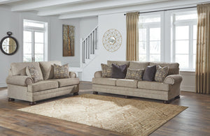 Everyone can have the best seat in the house with this sofa and loveseat. An indulgent choice with deep seats crafted for cloud-like softness, this set is the ideal merger of modern flair and classic staying power. <h4><b>Kananwood - Oatmeal - Sofa</b></h