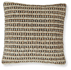 Bring some of your natural sensibilities indoors with this pillow. The handwoven stripe design in neutral hues stuns with its simplicity. Brimming with organic beauty, it adds an air of authenticity to your decor.<br/><br/><b>Product Features</b><ul><li>F