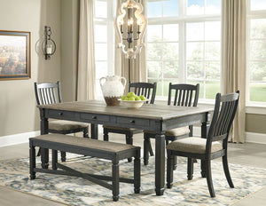 Tyler Creek - Dark Gray - 7 Pc. - Dining Room Table