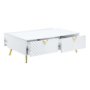 Gaines - Coffee Table - White High Gloss Finish