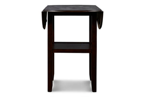 Gia - 3 Piece Dining Set (Counter Drop Leaf Table & 2 Chairs) - Ebony