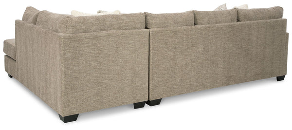 Creswell - Stone - Right Arm Facing Corner Chaise 2 Pc Sectional