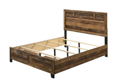Create a cozy environment with the Morales storage bed. The neutral rustic brown finish creates an inviting atmosphere, perfect for creating your ideal color scheme with linens and throw pillows. The footboard has two convenient drawers to maximize the sp