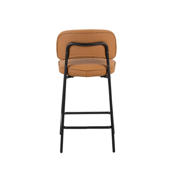 Blythe - Vegan Leather Counter Chair (Set of 2) - Orange