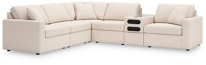 Looking cool and contemporary is great. But when it comes down to it, youâ€™re all about low-maintenance lounging. With the performance fabric on this sectional with audio system, cleaning spills is a breeze. Its customizable modular design caters to your