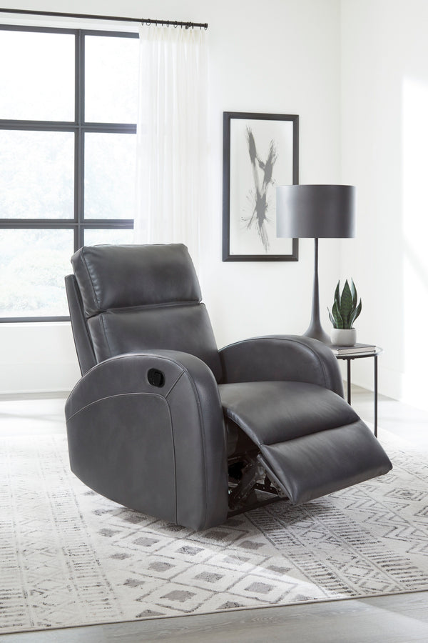Devin - Manual Recliner (Set of 2) - Pebble Gray