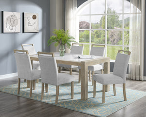 Dune - Genuine Marble Dining Table - White
