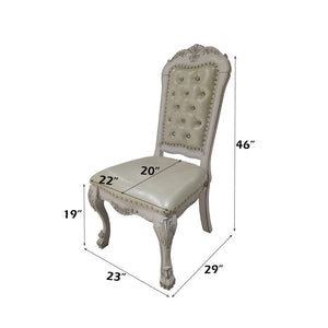 Dresden - Side Chair (Set of 2) - Fabric & Bone White Finish