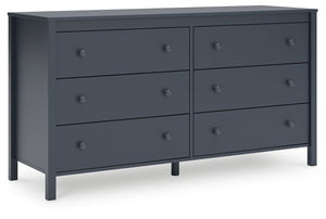 Immerse yourself in this dresser, where Shaker-style design meets a stunning navy blue finish. The crisp lines effortlessly complement farmhouse, coastal and transitional decor. Sleek in its simplicity, the dresser suits your desire for a fresh bedroom st