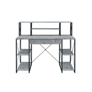 Specifically designed for all purpose, this Amiel Music Recording Studio Desk is suitable for study room, bedroom, living room or home office. Expertly crafted with selected veneers, manufactured wood, and metal tube, this piece has open shelving, hutch a