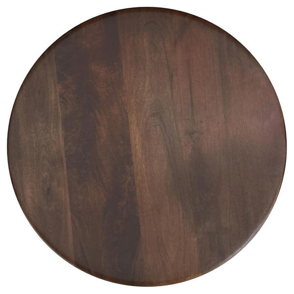 Dale - Round Solid Mango Wood Side End Table - Brown
