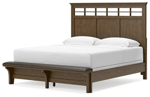 Shawbeck - Medium Brown - California King Panel Bed