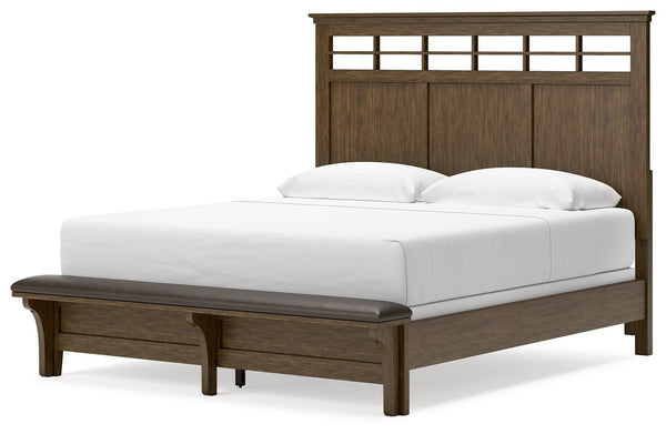 Shawbeck - Medium Brown - California King Panel Bed